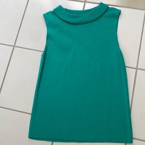 Talbots Teal Sleeveless Knit Top